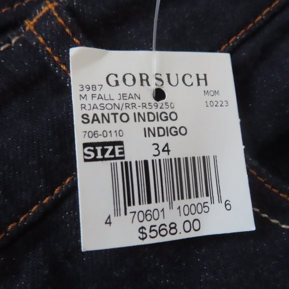 LARDINI Denim Pants santo Indigo(Denim) 34 $568 Euro NWT  (37x30.5) - Picture 7 of 11